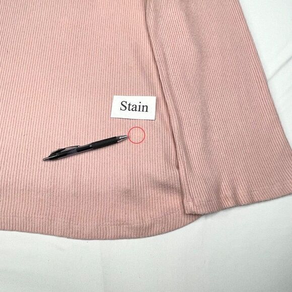 Anthropologie Maeve Ribbed Pink Turtleneck Top - Picture 7 of 10